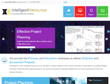 Tablet Screenshot of intelligent-resources.com